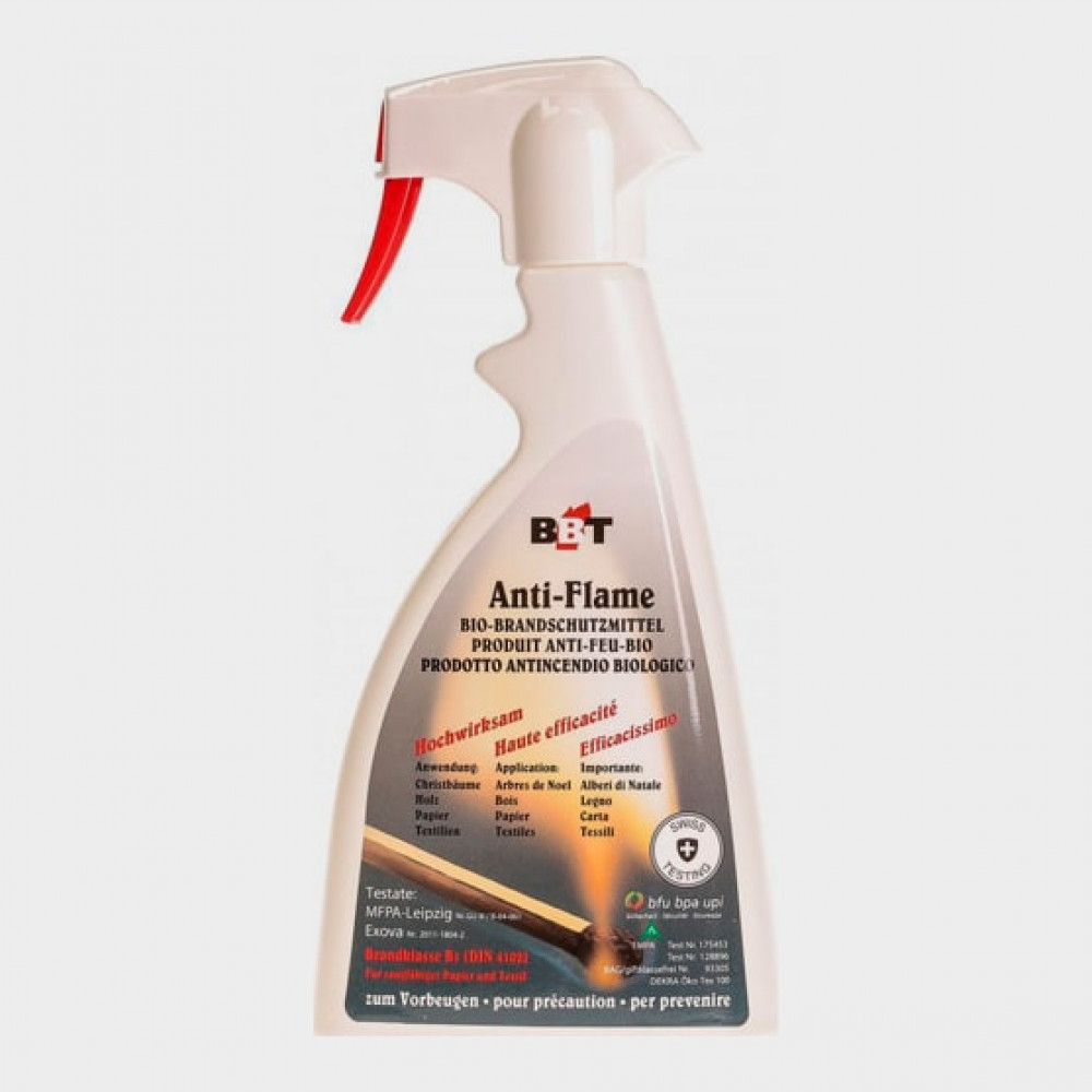 12x Spray ignifugo antincendio BBT Antiflame 500 ml (confezione da 12 pezzi)