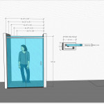 Porta doccia Alleghe fumè con anta scorrevole altezza 195 cm reversibile cristallo trasparente 8mm anticalcare