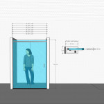 Porta doccia Alleghe con anta scorrevole reversibile cristallo trasparente 8mm anticalcare