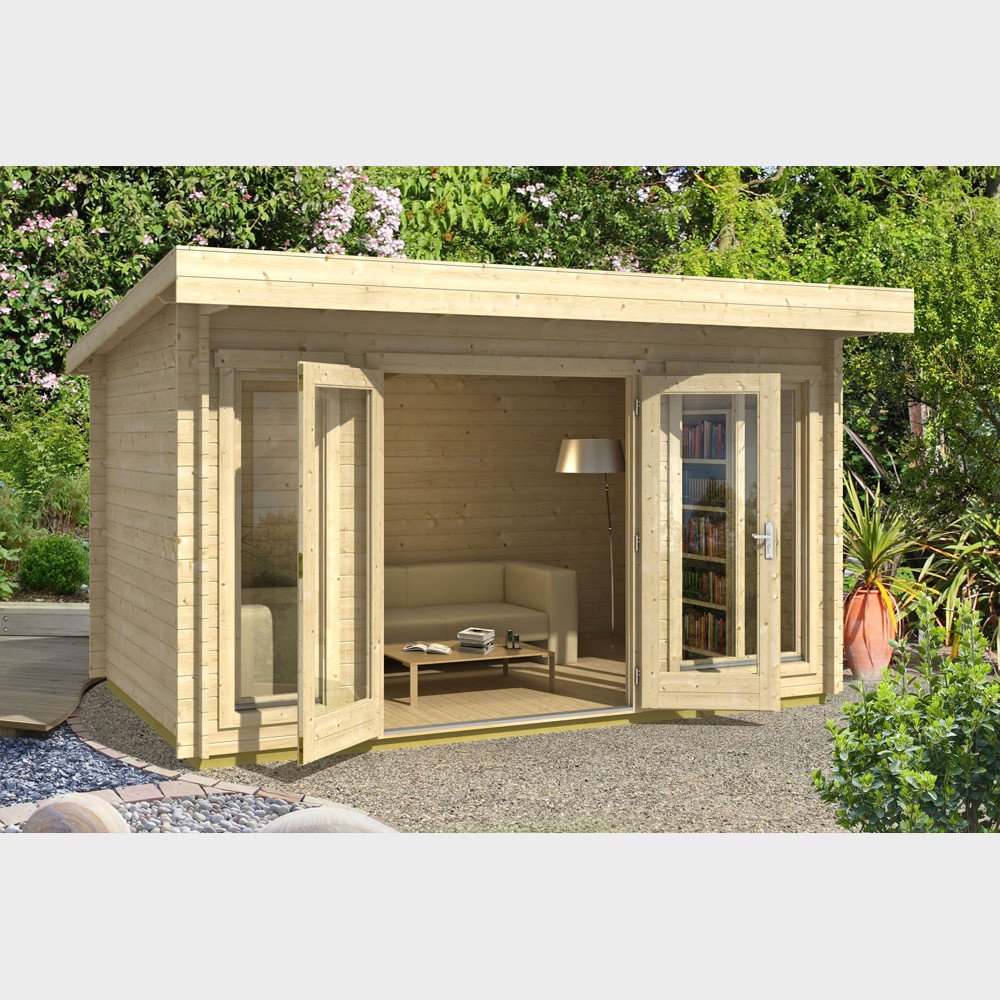 Casetta in legno da giardino Dorset cm 408x268x234h (Blockhouse)