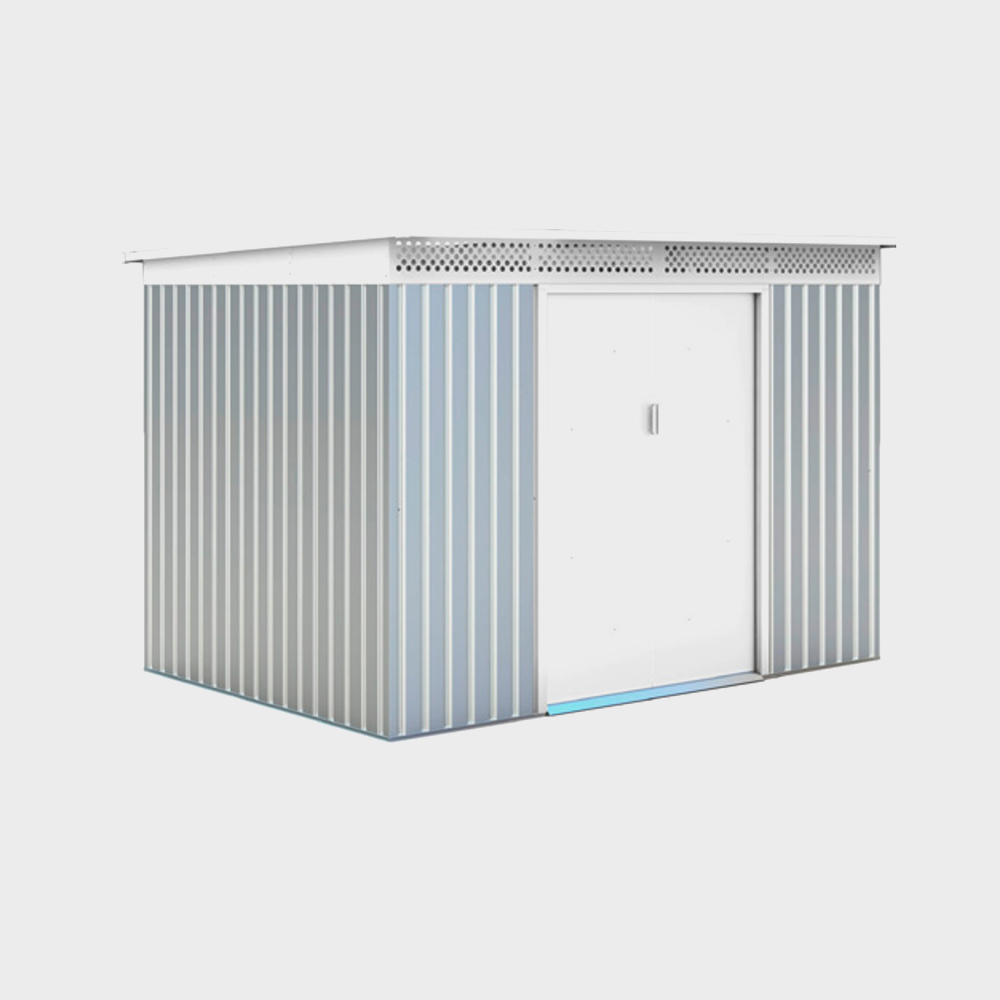 Casetta box da esterno in metallo Silver cm 277x206x187