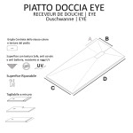 Piatto Doccia Mineral Marmo Antracite 2,5cm | Eye