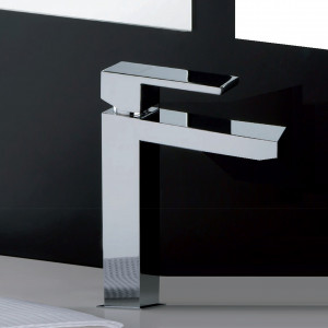 Miscelatore lavabo 1 leva quadrato cromato | Manhattan